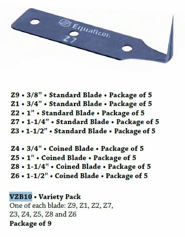Z Blade, 3/4" Coined
