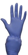 Nitrile Gloves (Blue) CASE of 10 (100 per box, 1000 gloves)
